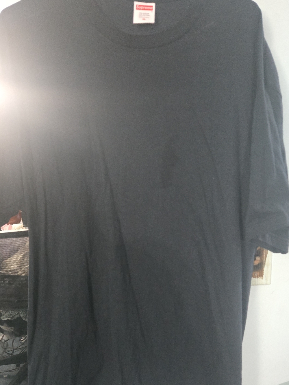 Supreme Black Short Sleeve Crewneck Tee